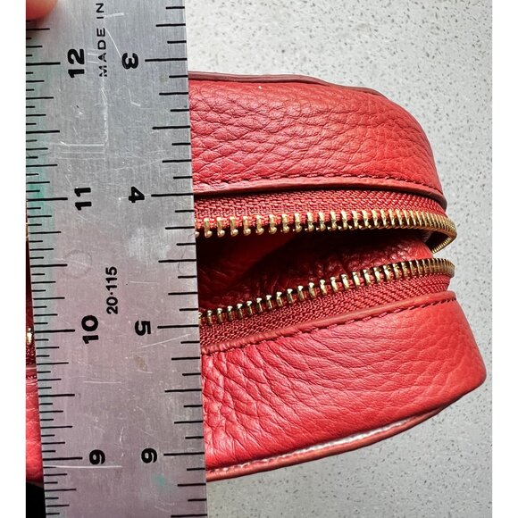 Vince Camuto Red Leather Crossbody Bag With Adjustable Strap - Picture 10 of 16